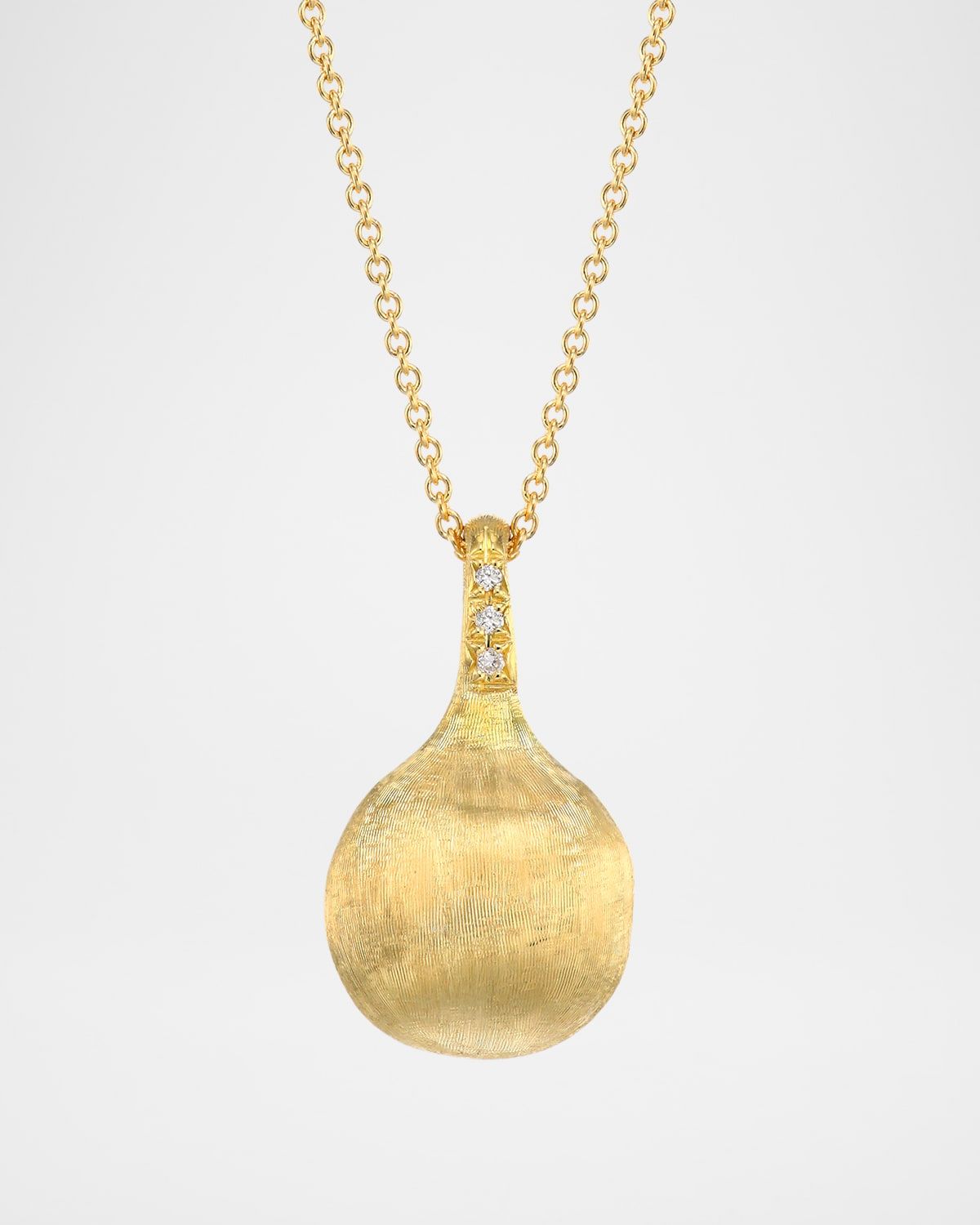 Africa 18K Gold Boucle Pendant Necklace