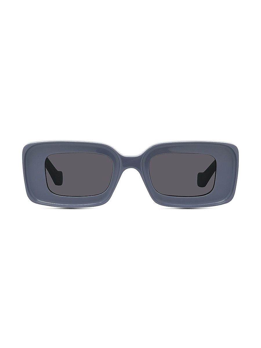 Men's 46MM Rectangular Sunglasses - Shiny Violet