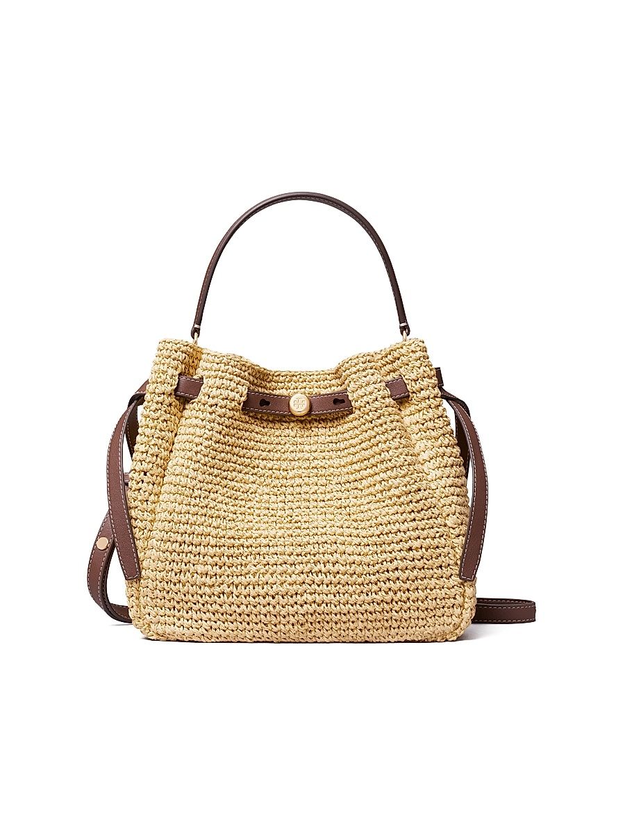 Women's Romy Straw Bucket Bag - Natural