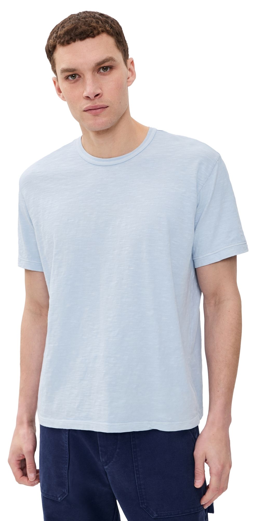 Alex Mill Standard T-Shirt In Slub Cotton Calm Blue L