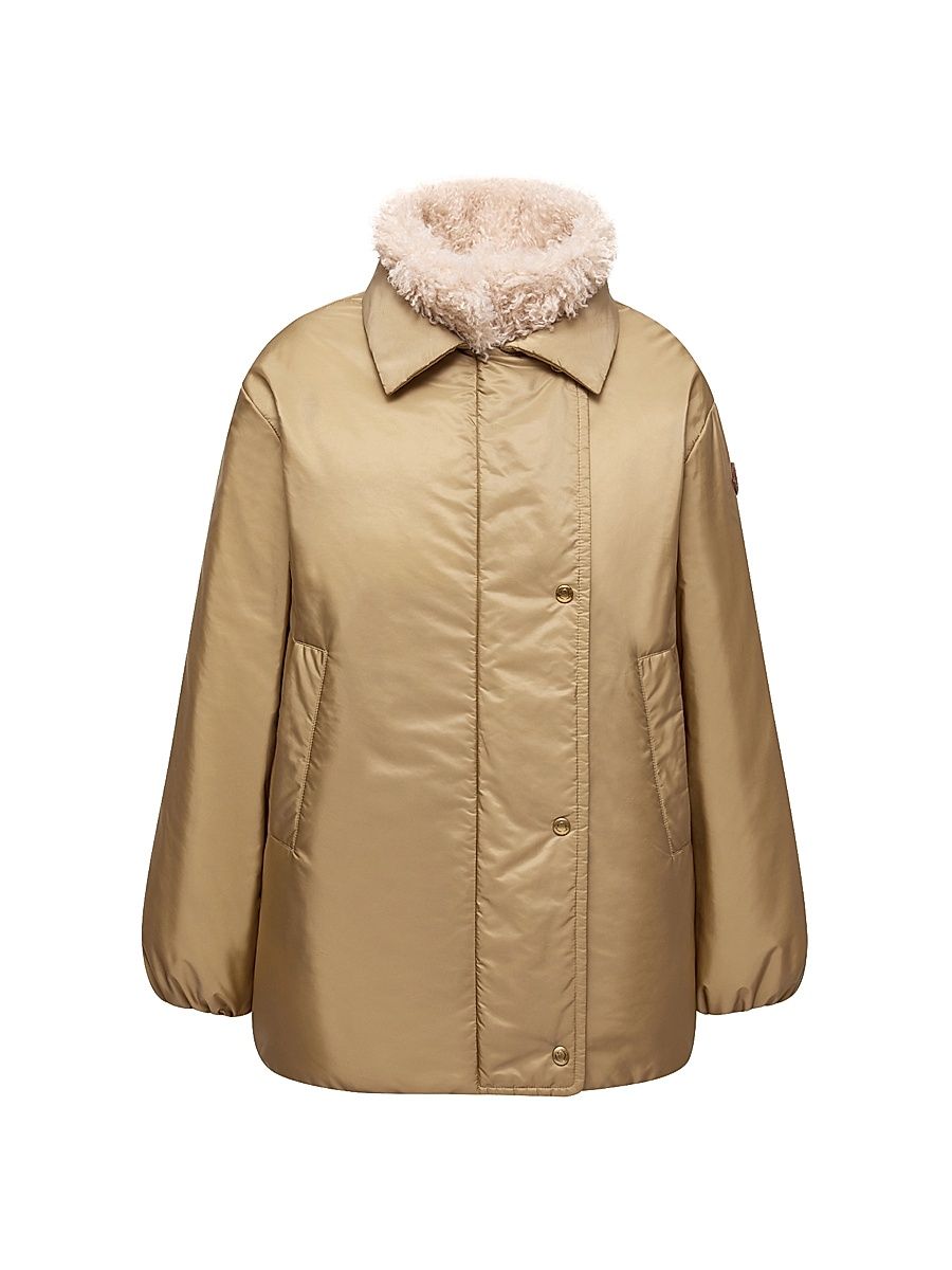 Women's Voue Puffer Jacket - Beige - Size XL