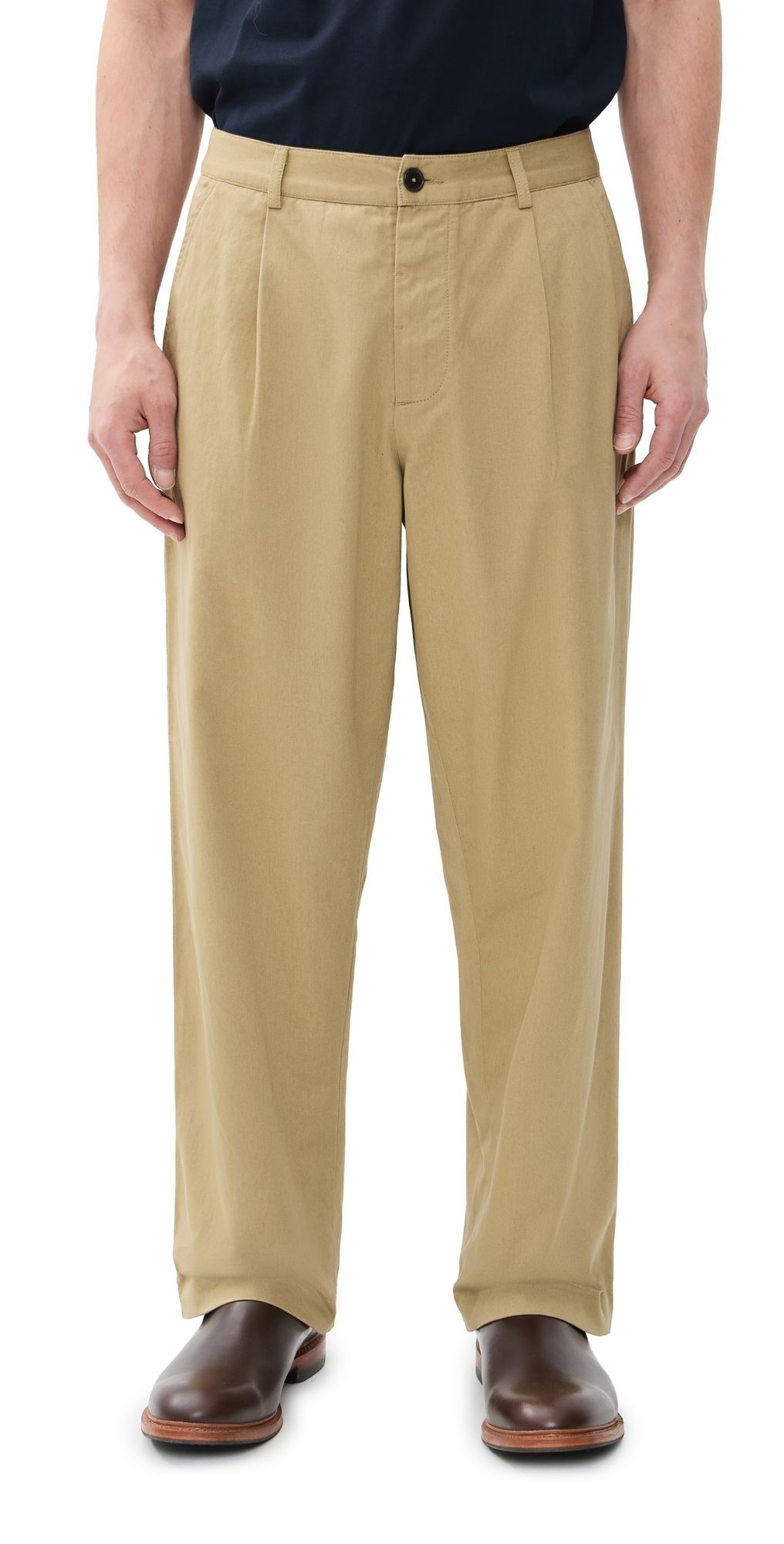 Universal Works Duke Pleater Trousers Sand 32
