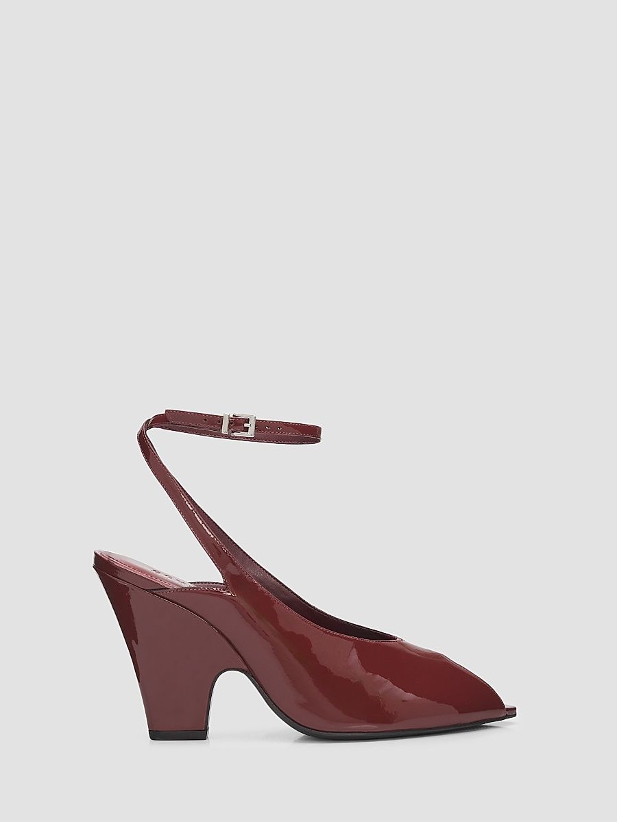 Women's Liv 95MM Patent Leather Pumps - Wine Berry - Size 10