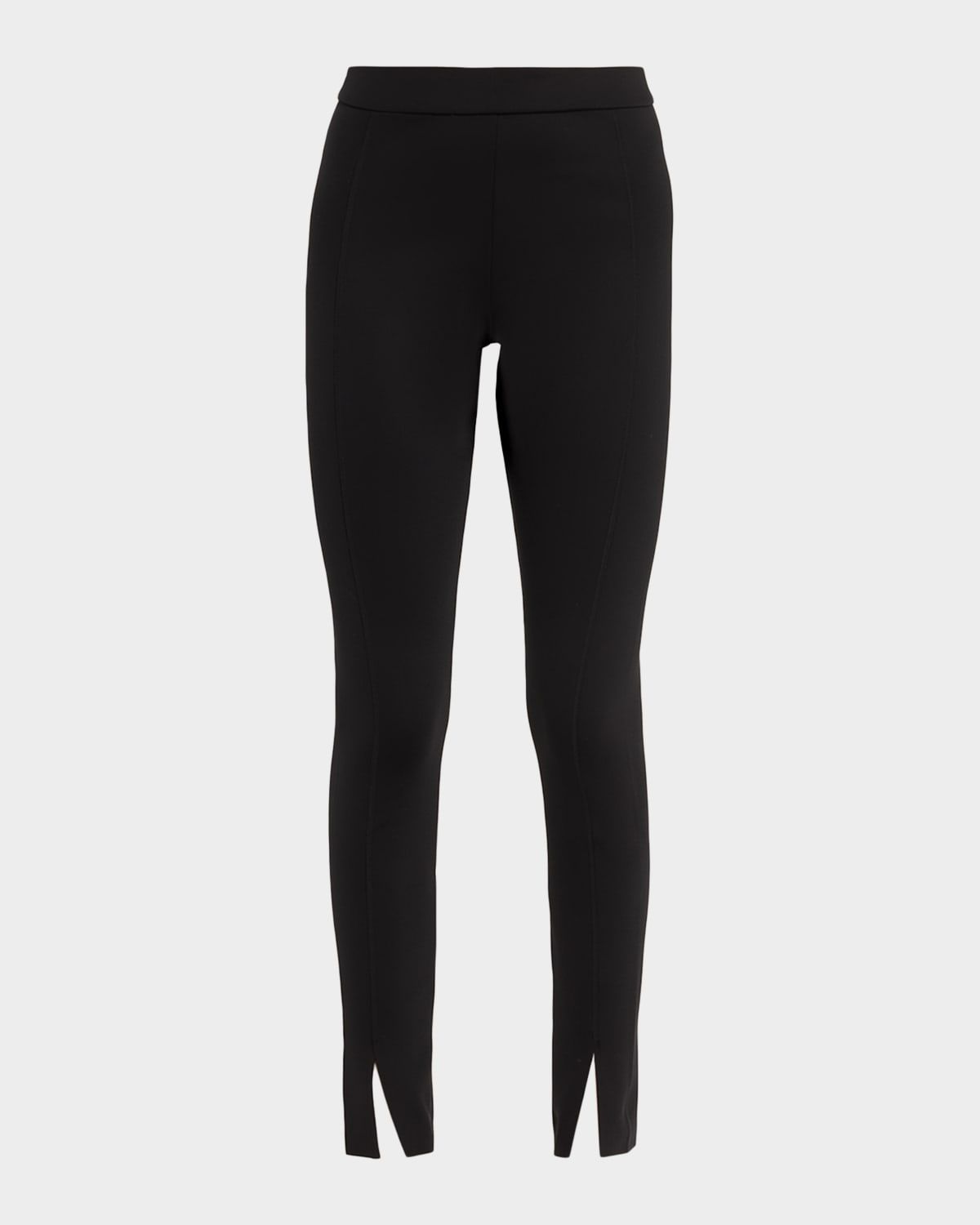 Midnight Grace Front-Slit Jersey Leggings