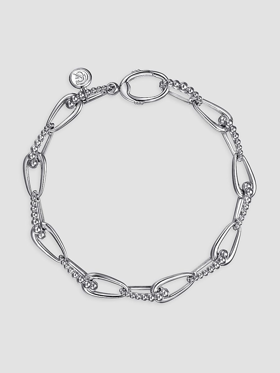 Gabriel & Co Women's Bujukan Sterling Silver Link Chain Bracelet - Sterling Silver