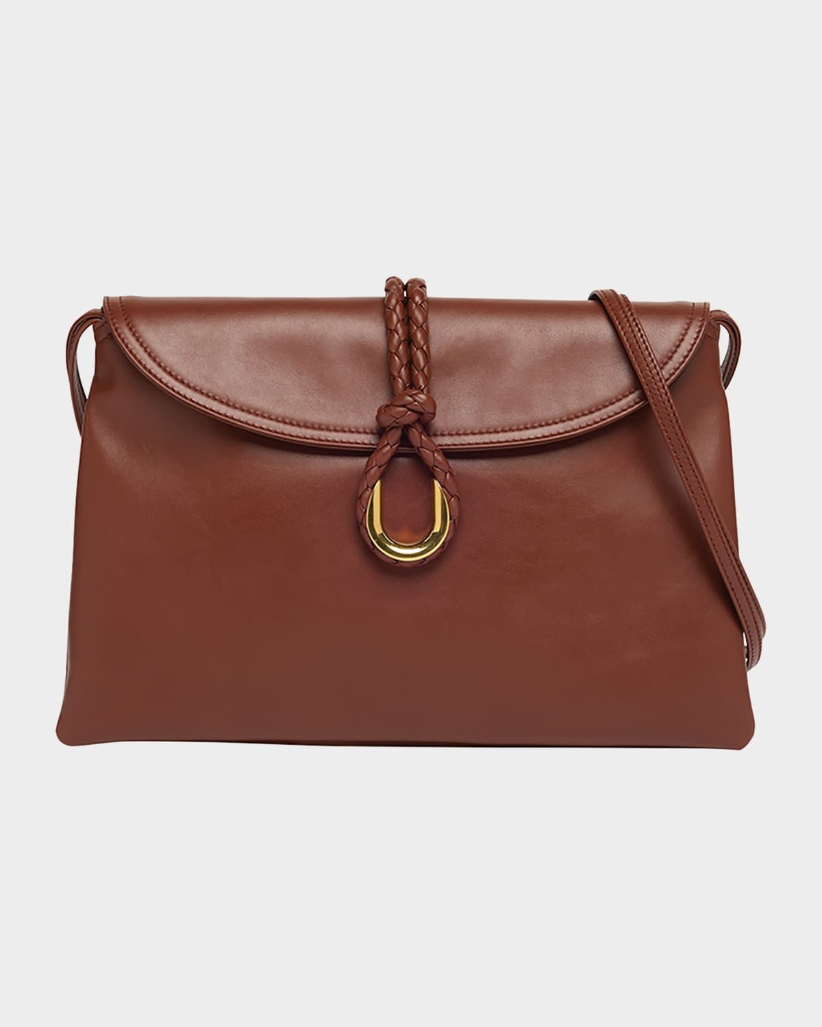 Liberta Medium Flap Leather Crossbody Bag