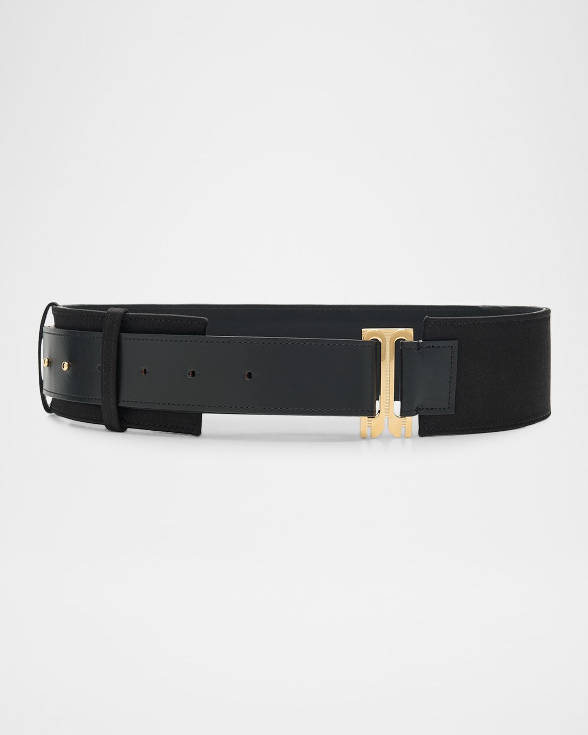 Dorian Wide Leather Tuxedo Belt