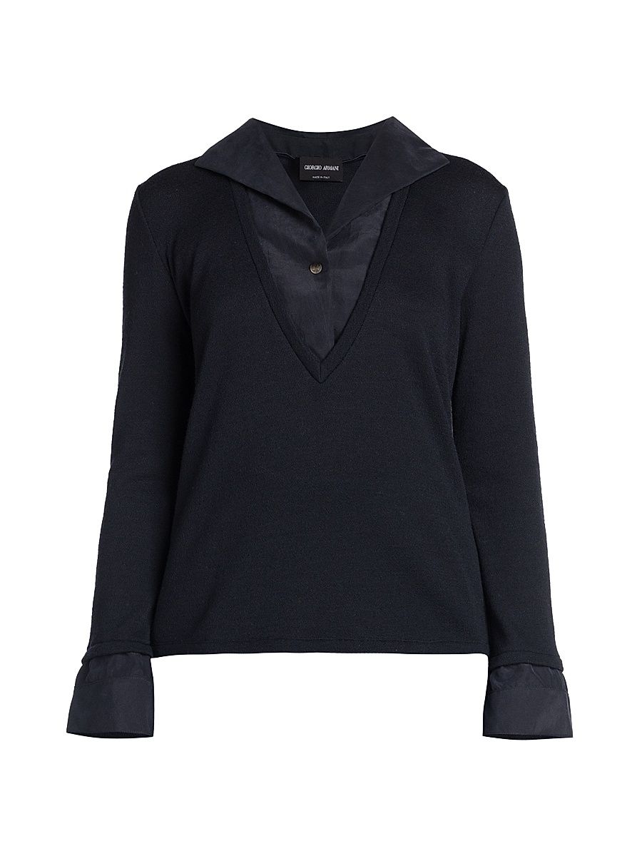 Women's Layered Top - Blue Night - Size 12