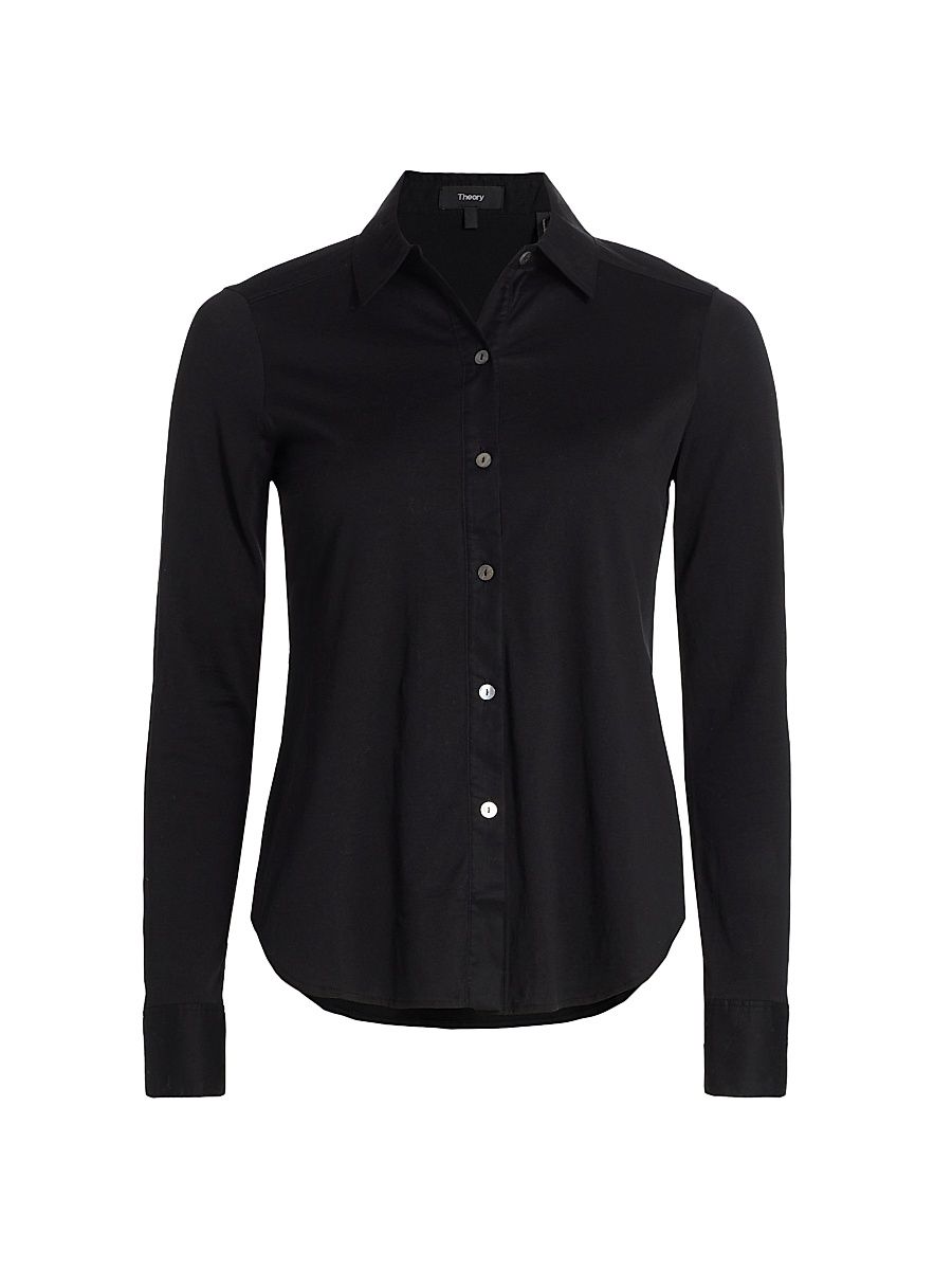 Women's Riduro Organic Cotton Shirt - Black 001 - Size XL