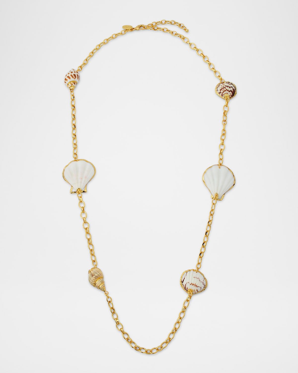 Multi-Seashell Station Necklace