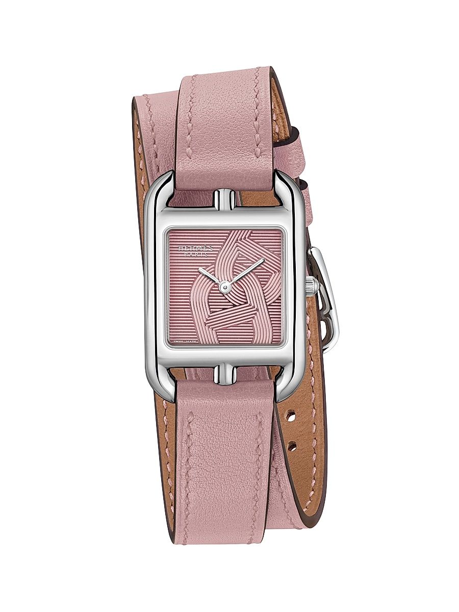 Women's Cape Cod Anchor Chain Stainless Steel & Leather Strap Watch/31MM - Steel