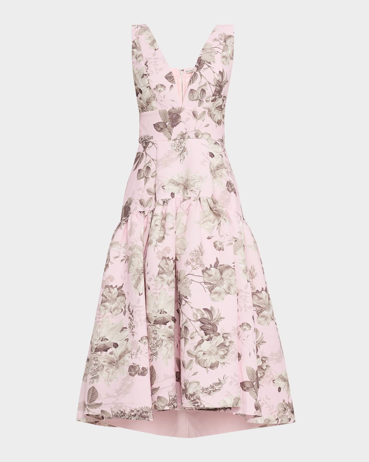 Lila Structured Midi Dress