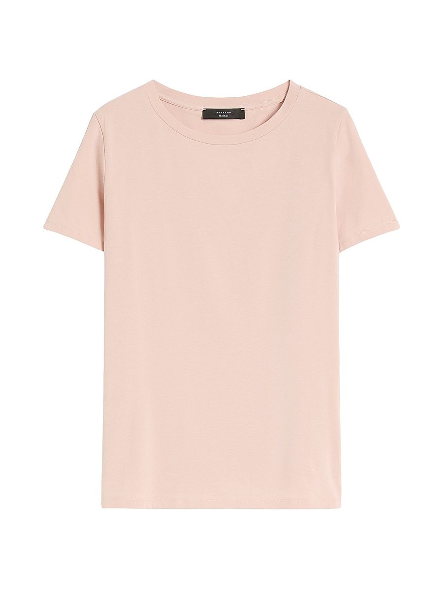 Women's Basic Cotton Jersey T-Shirt - Pink - Size XL