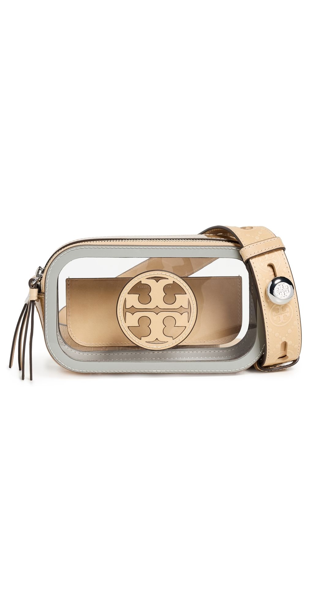 Tory Burch Miller PVC Mini Crossbody Bag Clear One Size