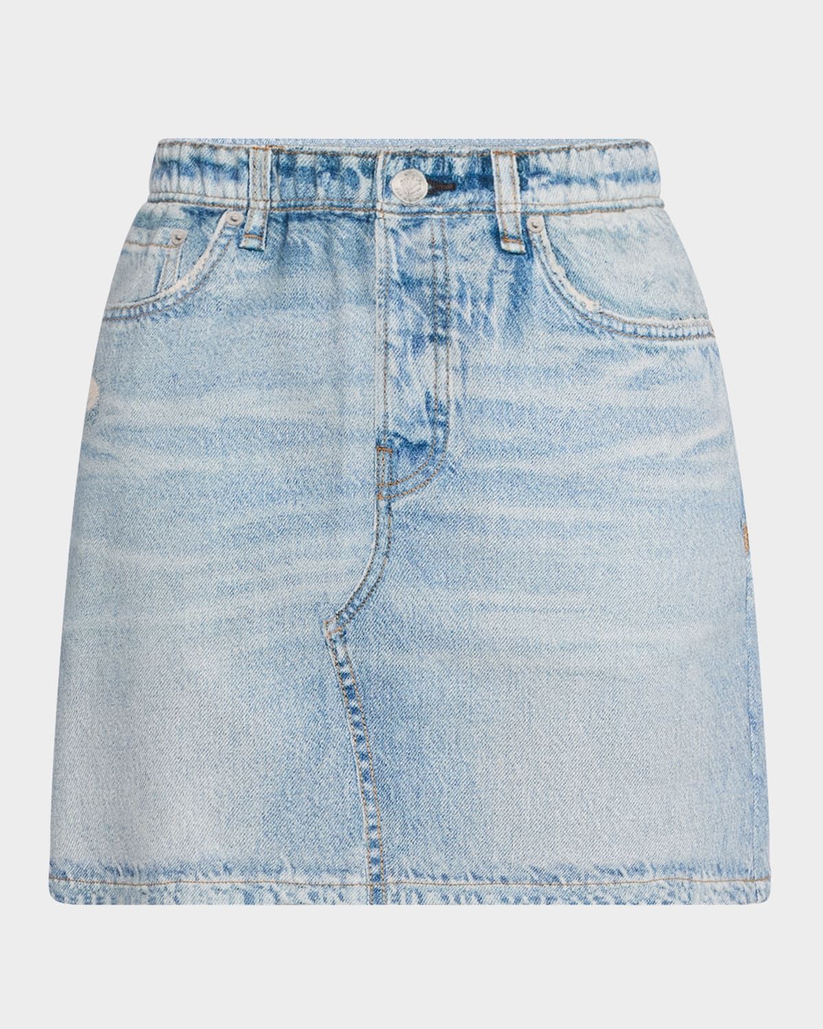 Miramar Cotton-Terry Mini Skirt