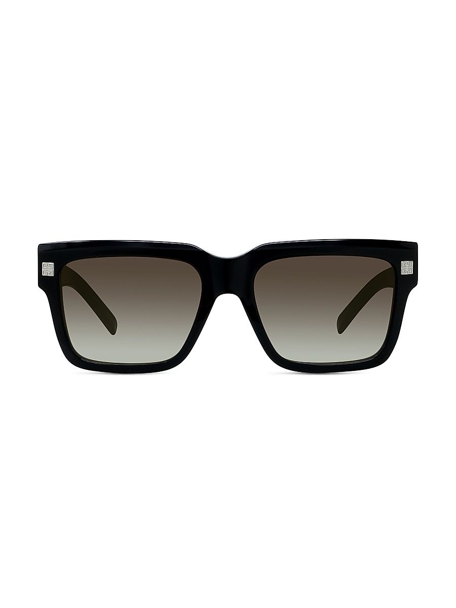 Men's GV Day 55MM Square Sunglasses - Shiny Black Gradient