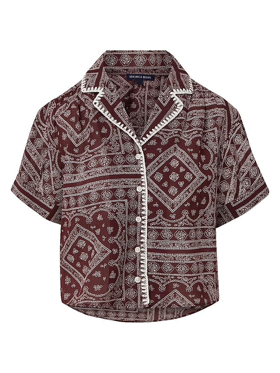 Women's Ilene Cotton-Blend Top - Raisin Dove - Size XL