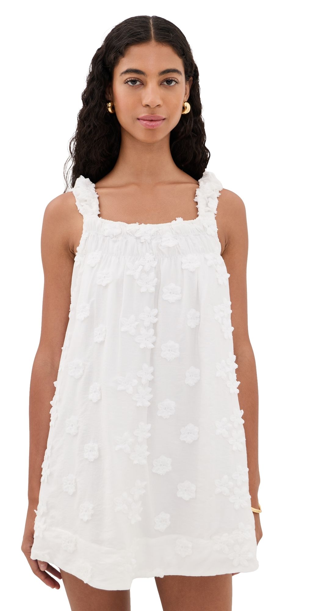 MAUDE CLUB Margaret Mini Dress White S