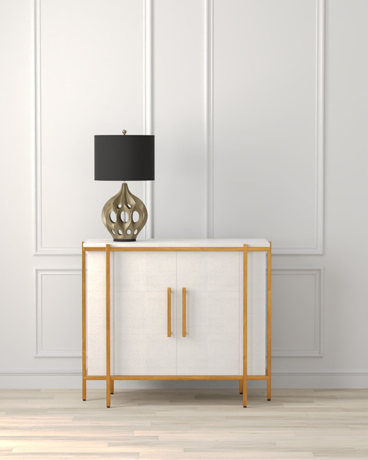 Blakely 2-Door Faux Shagreen Chest