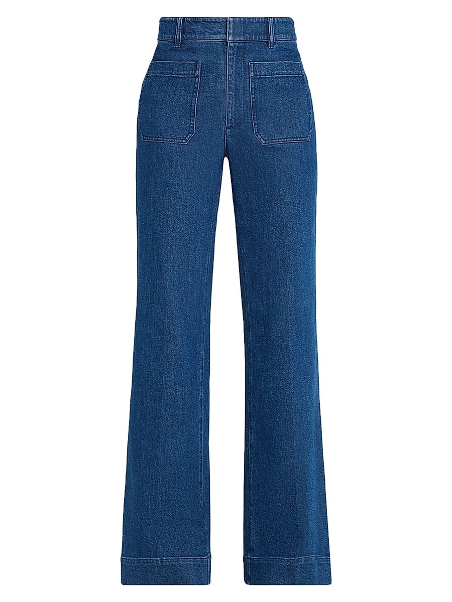 Women's Nicole Mid-Rise Stretch Flare Jeans - Classic Indigo - Size 12