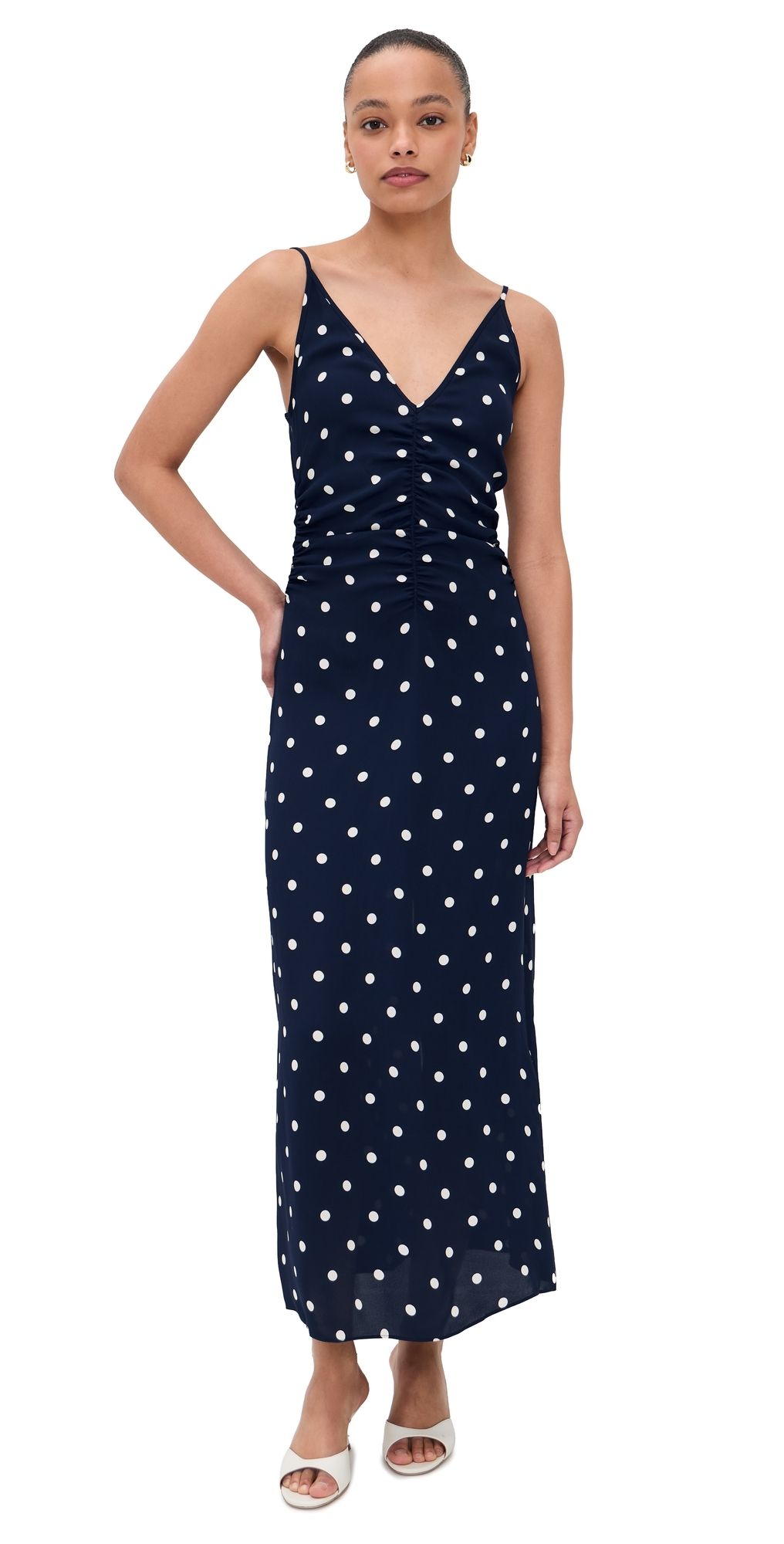 BAUM UND PFERDGARTEN Atalia Dress Navy Creme Dot 42