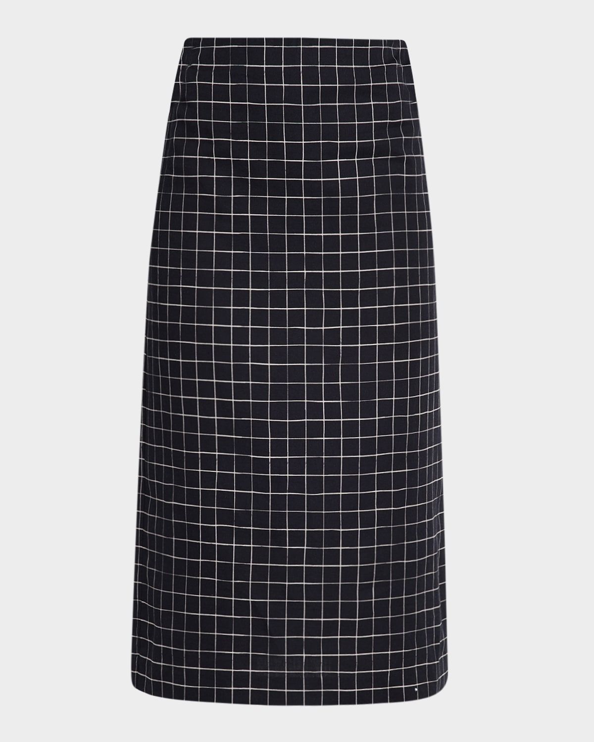 Trellis Plaid Pencil Skirt