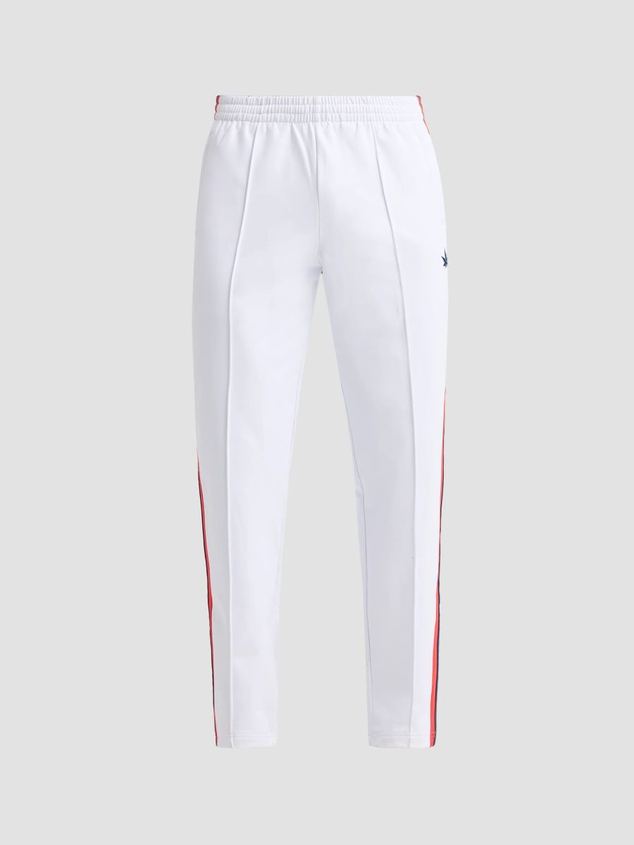 Men Tipped Warm-Up Pants - White Red Navy - Size XXL