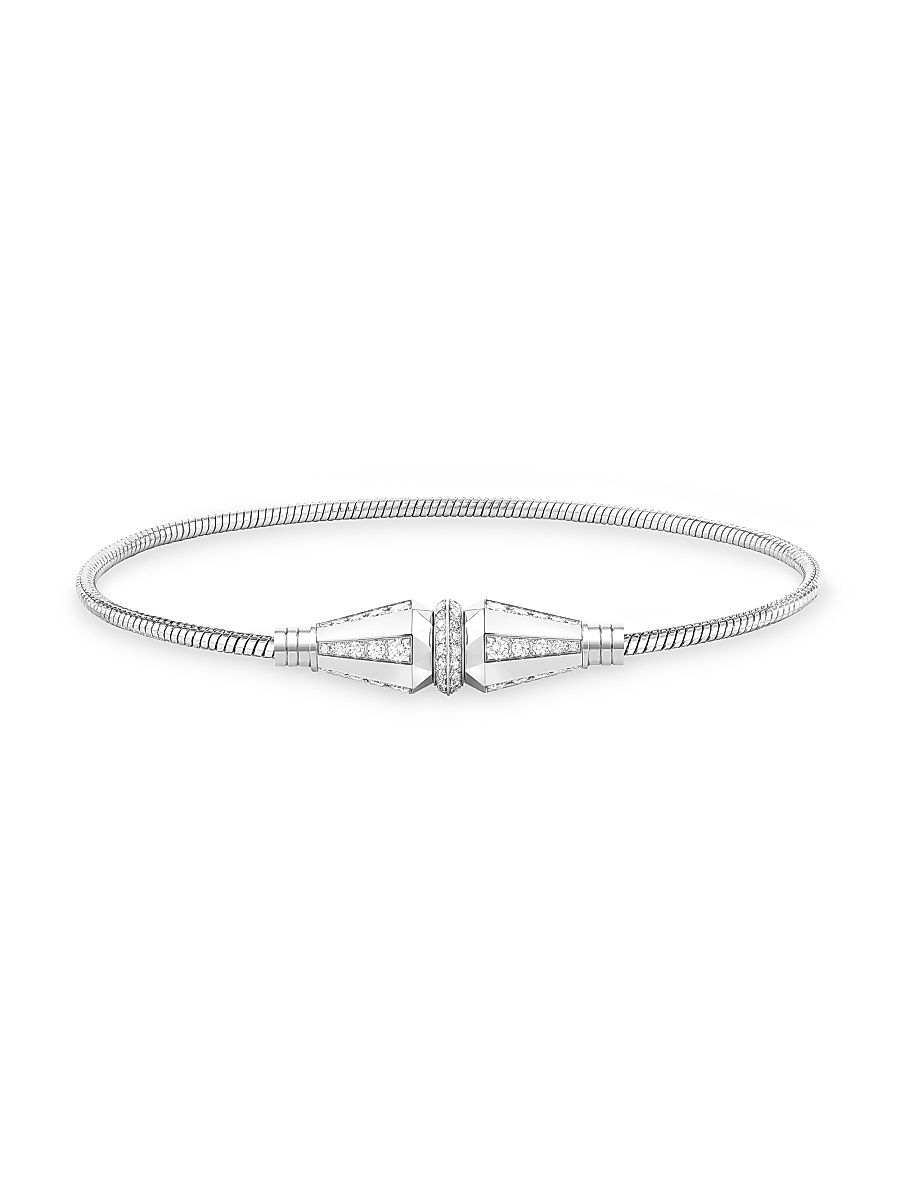 Women's Jack De Boucheron 18K White Gold & 1.04 TCW Diamond Bracelet - White Gold