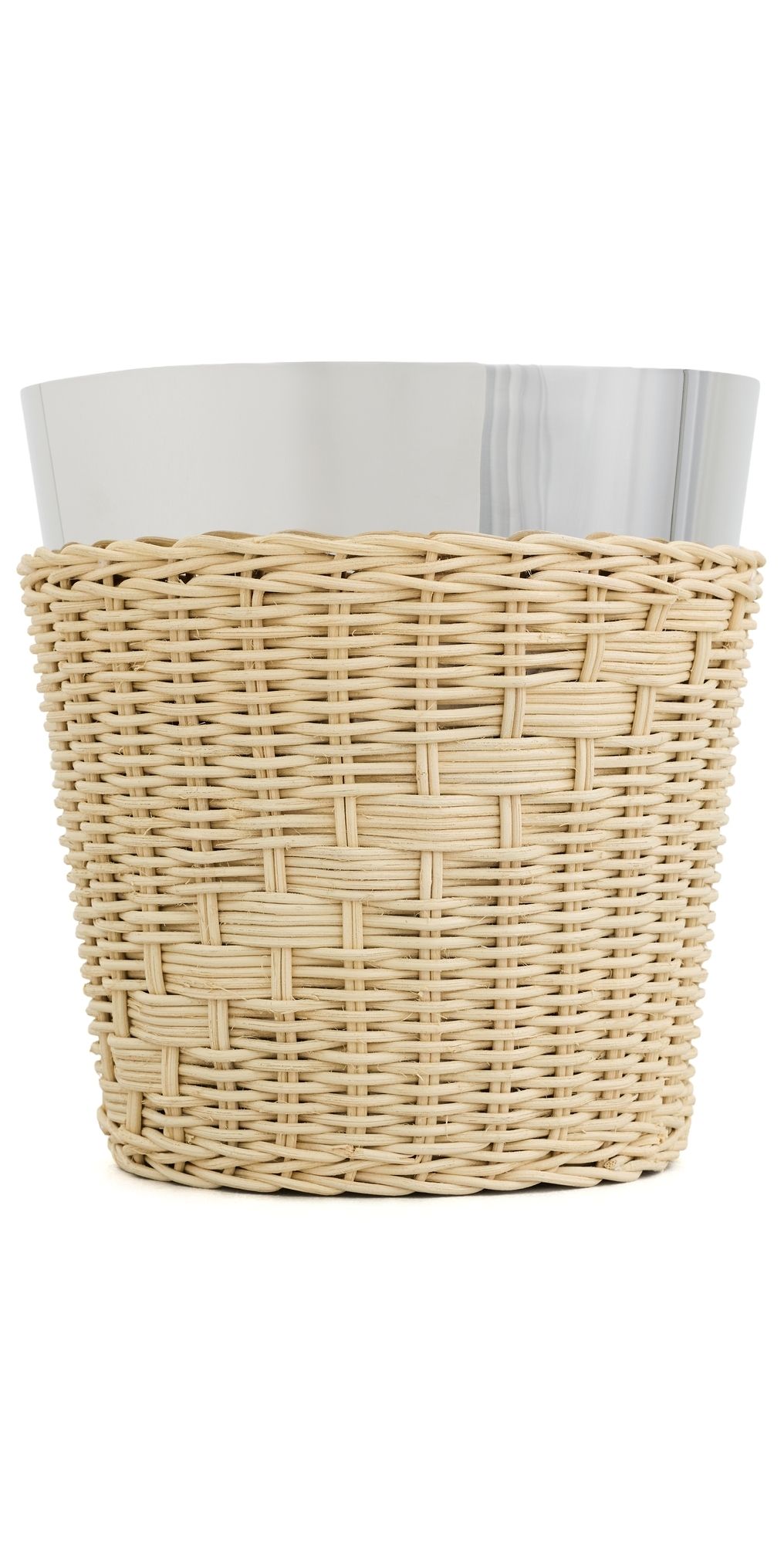 The Favorites The Palmier Wine and Champagne Bucket Raffia and Polished Nickel One Size