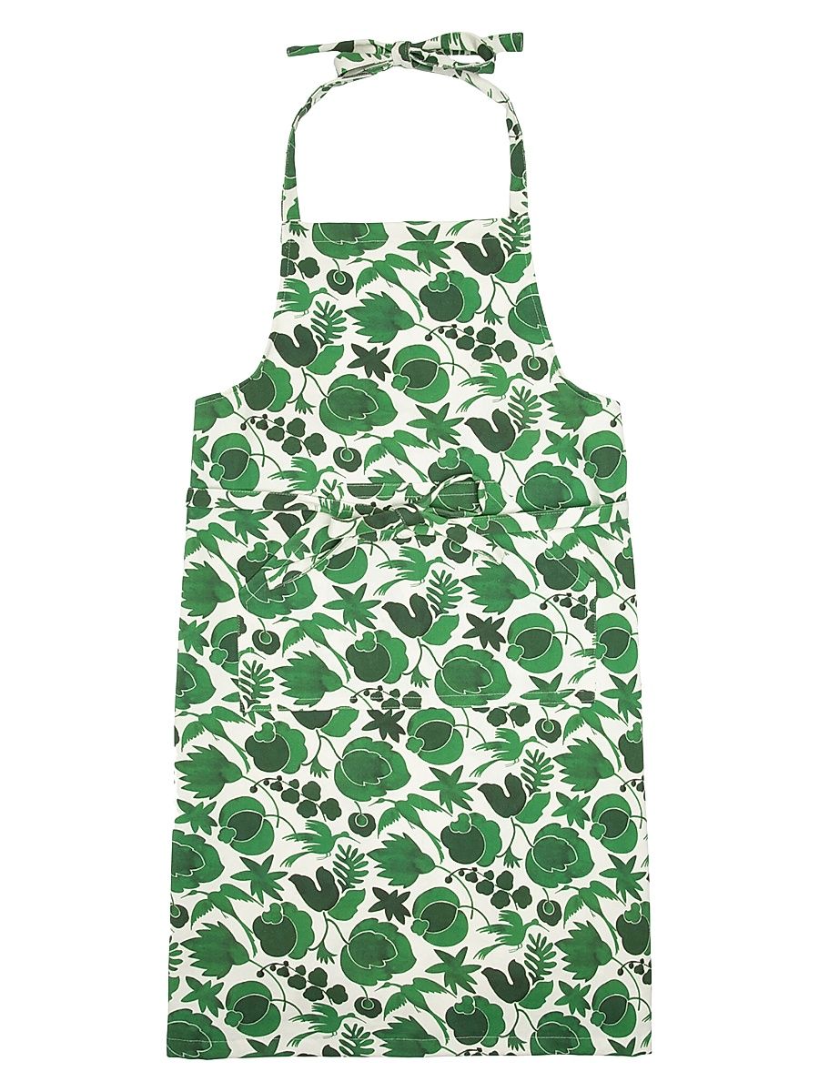 Apron with Pocket - Wildbird Green