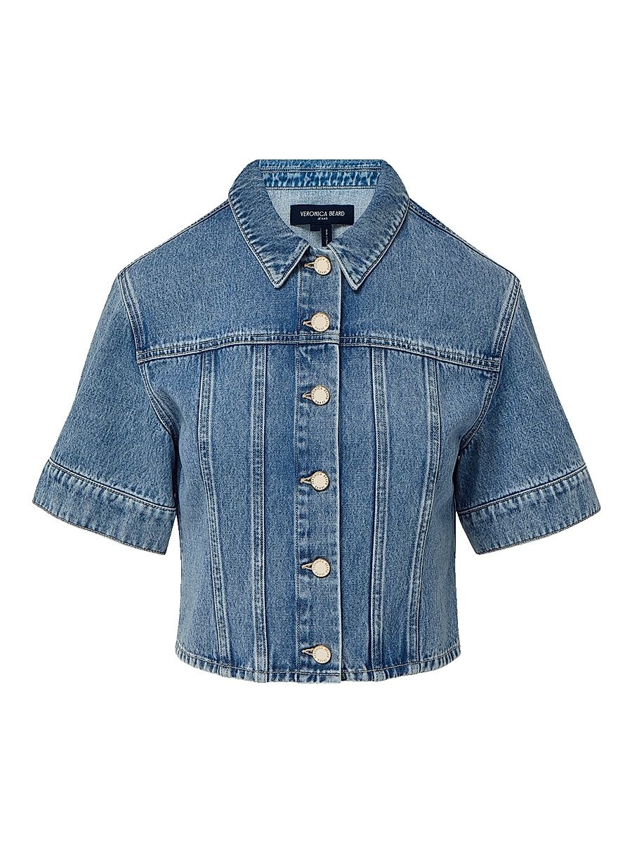 Women's Malcom Denim Top - Silver Dust - Size XL