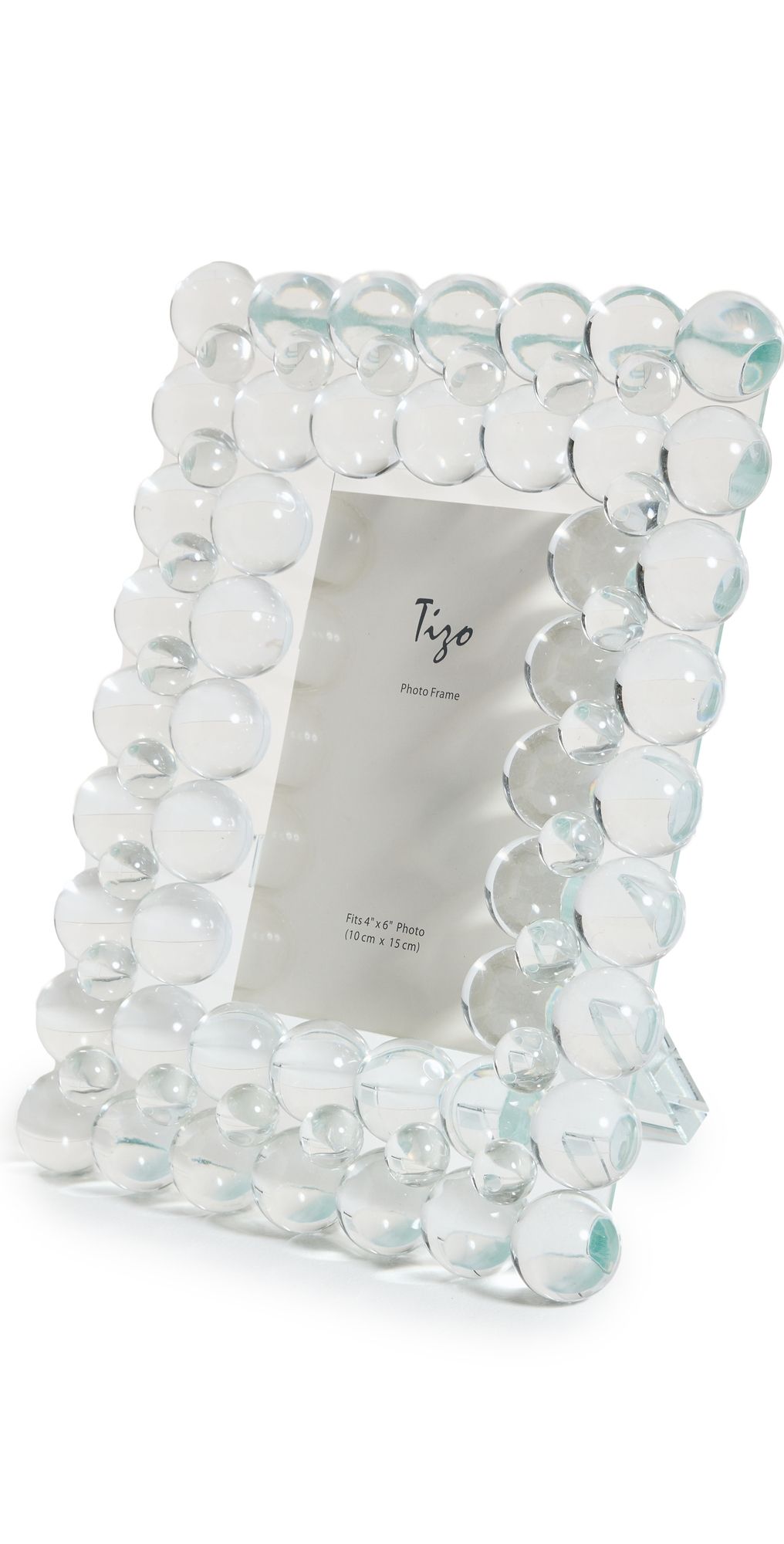 Tizo Design Clear Crystal Frame Multi Bubbles 4x6 Clear One Size