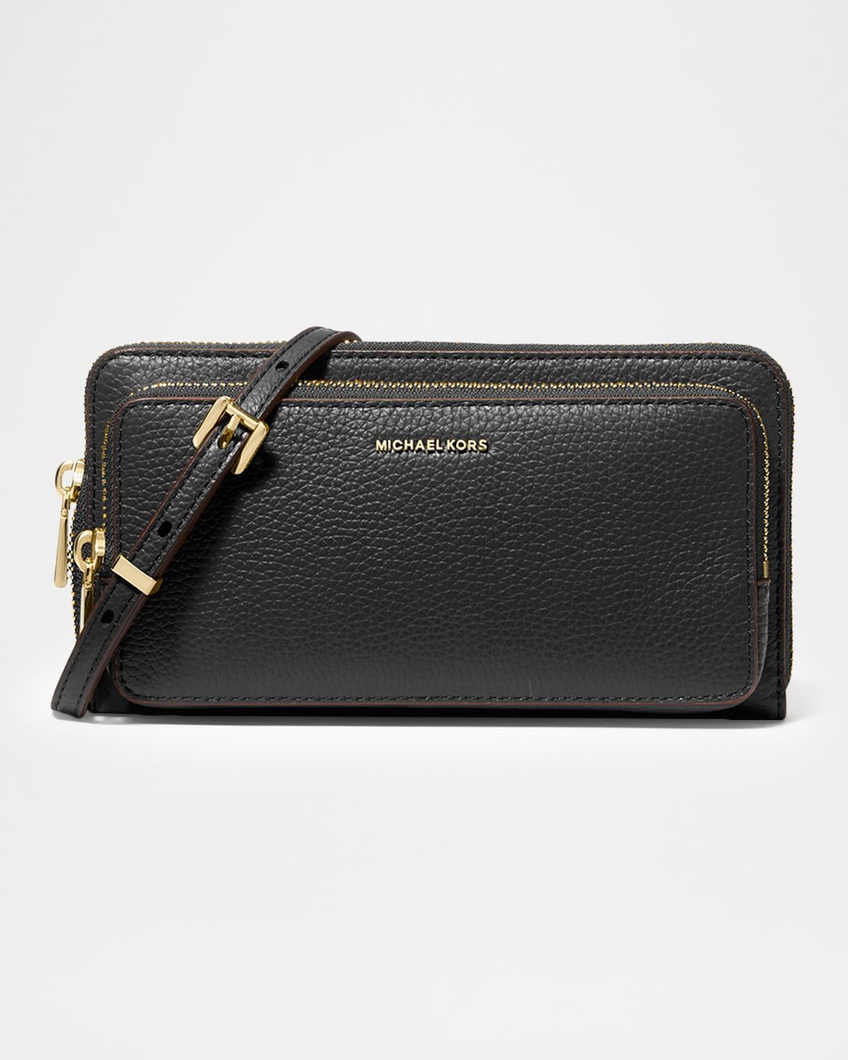 Jet Set Large Leather Continental Crossbody Bag