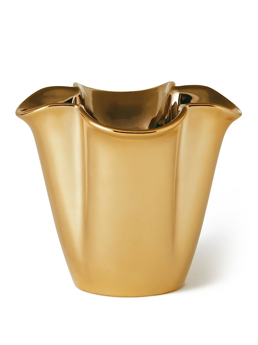 Small Gilded Clover Vase