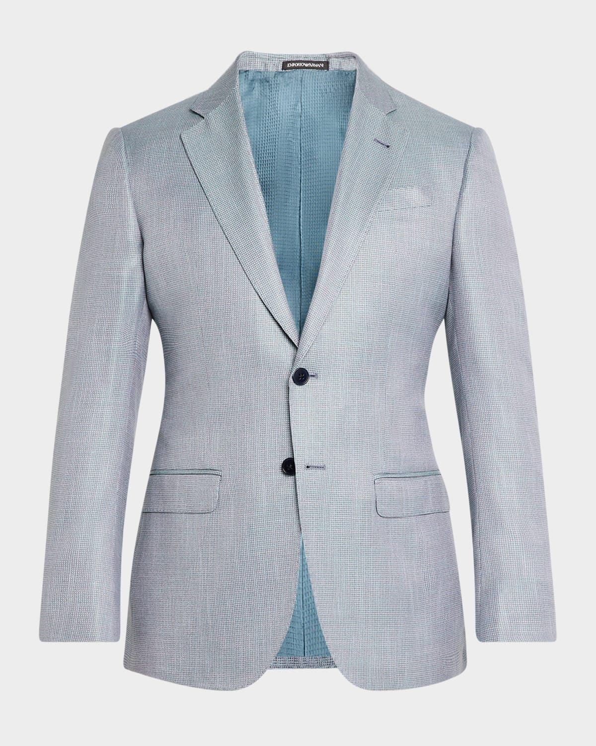Men & apos;s Bamboo Micro-Grid Textured Sport Coat
