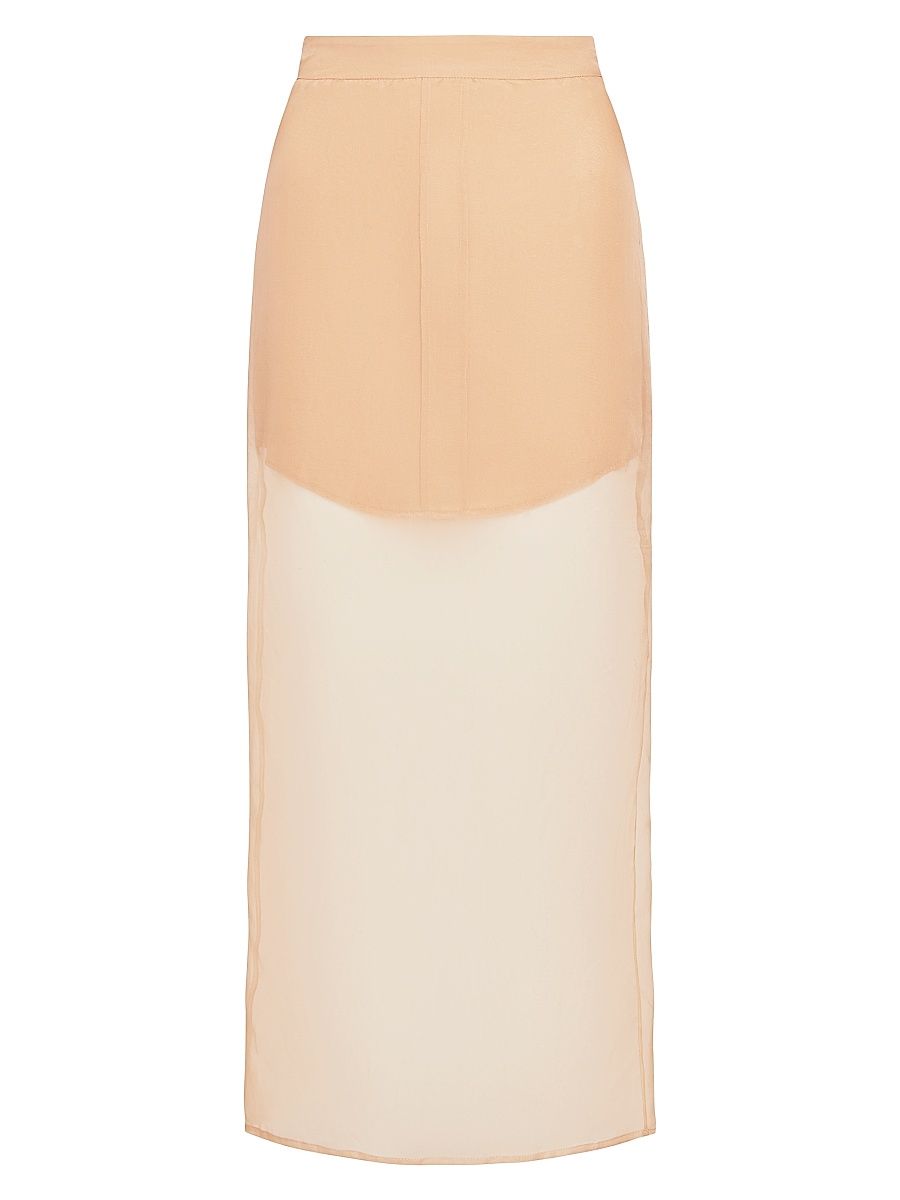 Women's Sylkie Shirt Tail Midi-Skirt - British Khaki - Size 12