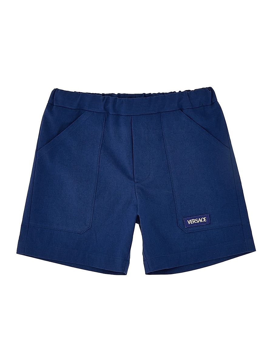 Baby Boy's & Little Boy's Logo Cotton Shorts - Blue - Size 4
