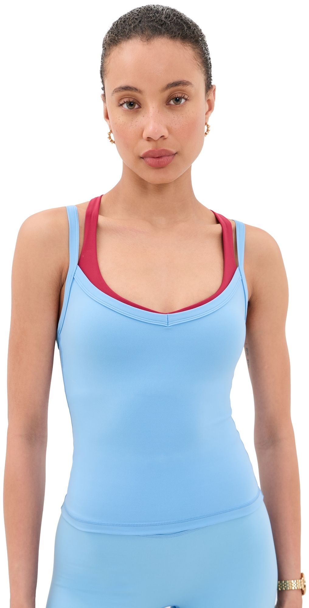 FORM FORM x Olivia Jade V Layered Tank Baby w/ Berry Contrast XL