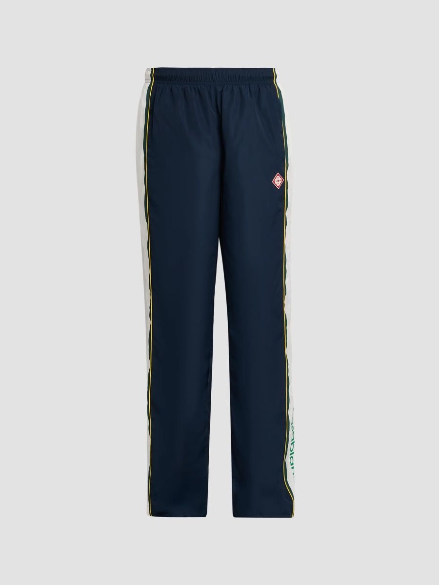Casablanca Men's Side Stripe Track Pants - Navy Green White - Size XXL