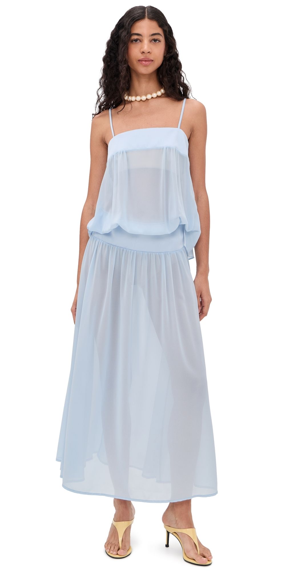 Lioness Gracia Maxi Dress Pale Blue XXL