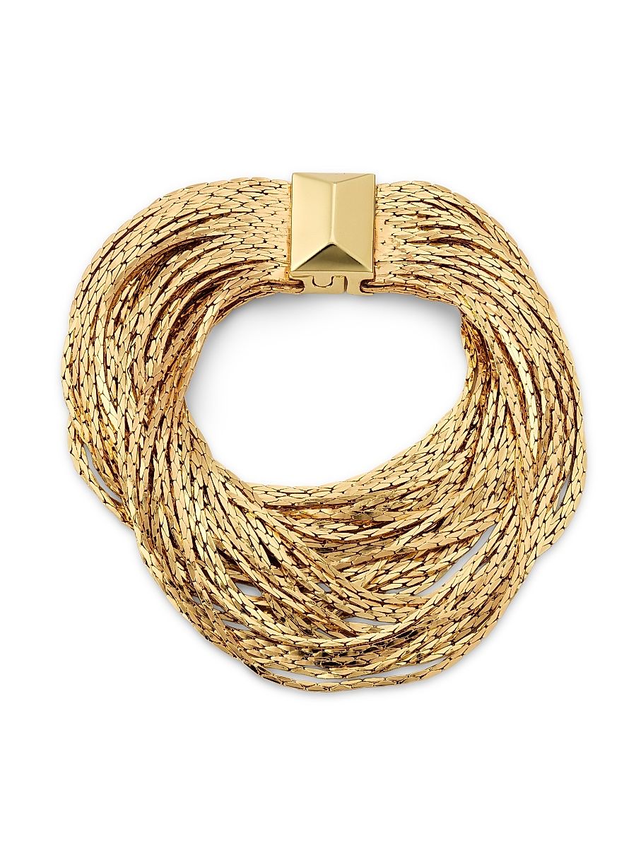 Women's 14K-Gold-Plated Multi-Chain Bracelet - Gold