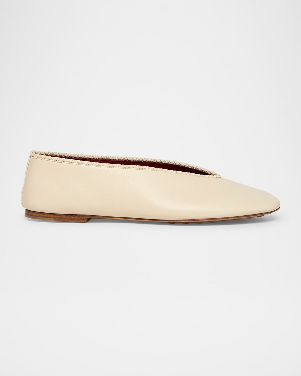 Lagoon Nappa Leather Ballerina Flats