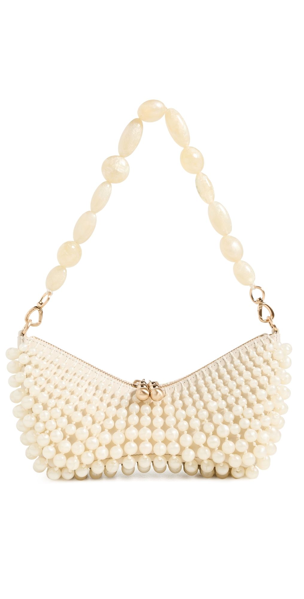 Cult Gaia Mercier Clutch Ivory One Size