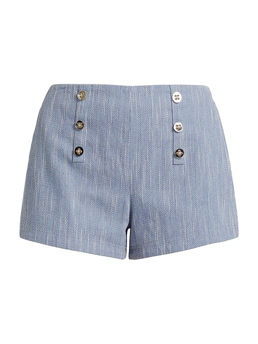 Women's Samira Woven Shorts - Light Indigo Slub - Size 6