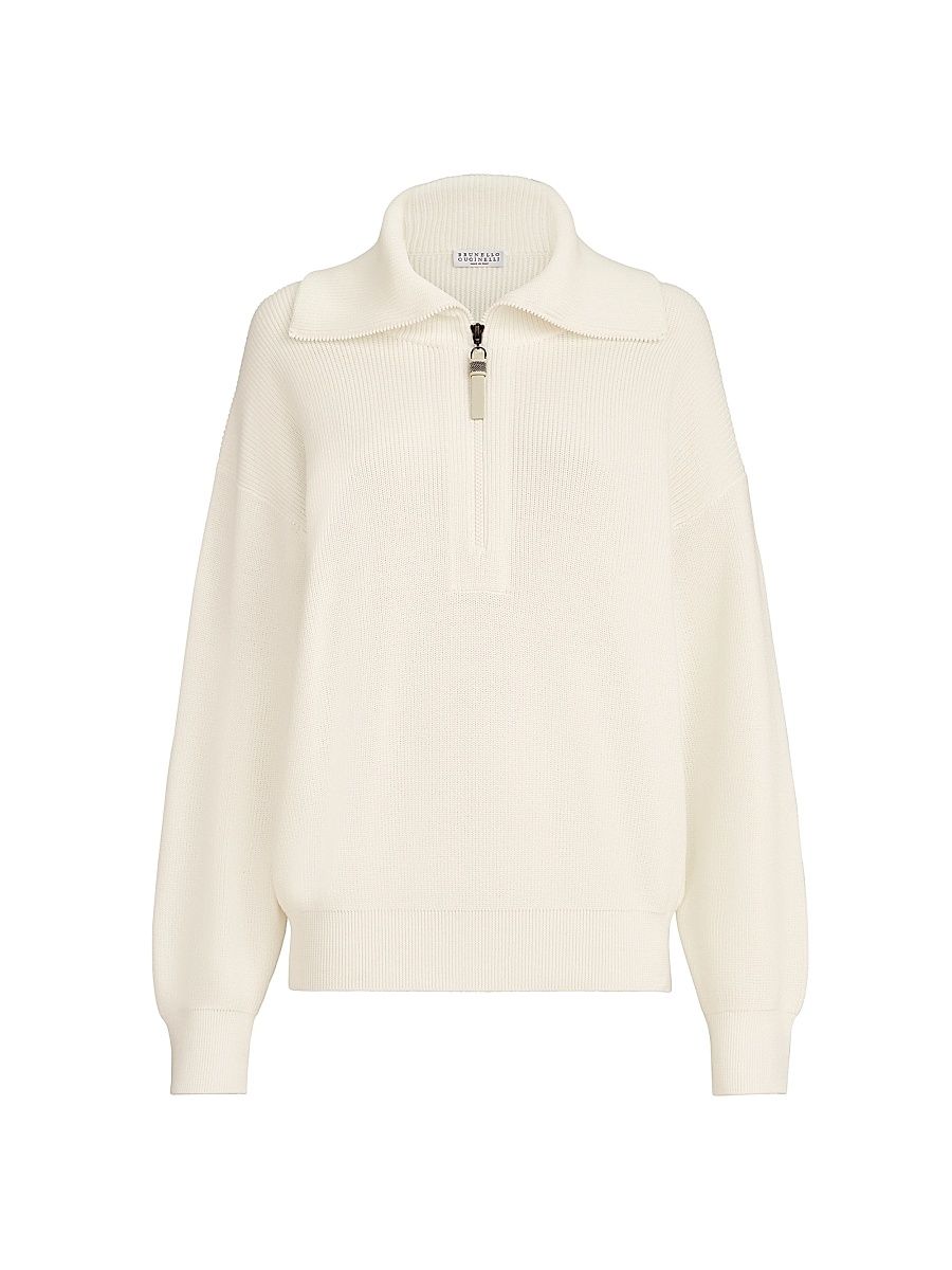 Women's Cotton English Rib Sweater - Panama - Size Medium