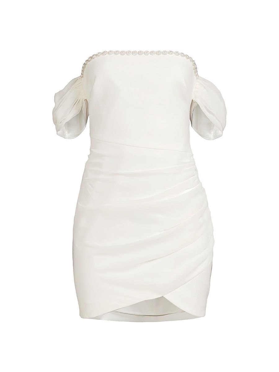 Women's Lula Off-The-Shoulder Minidress - White - Size 6