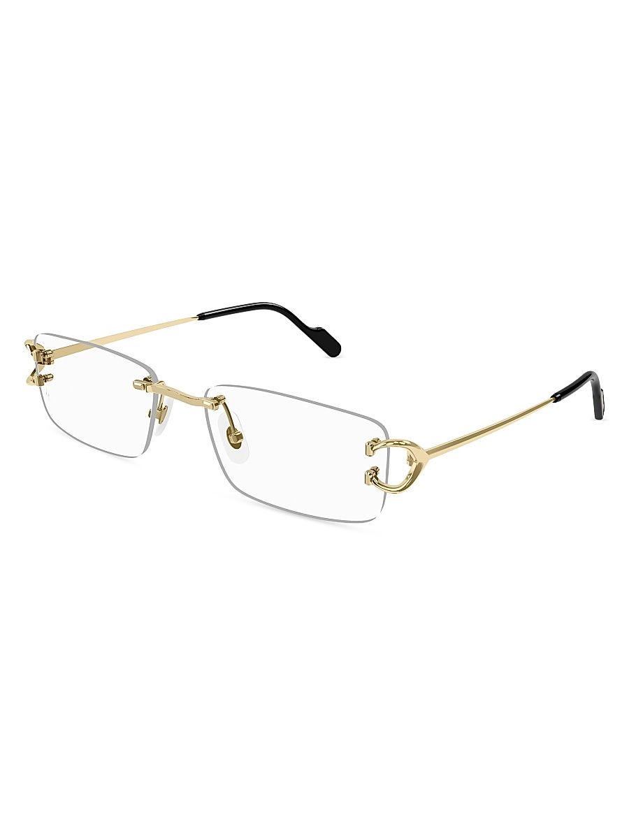 Women's C Decor Rectangular Opticals - Gold