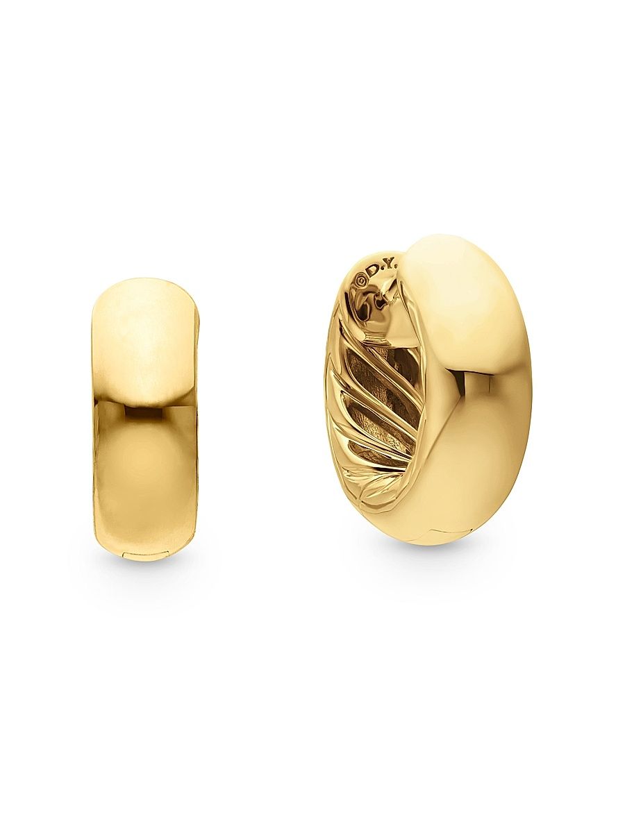 Women's Mercer Micro Hoop Earrings in 18K Yellow Gold - Gold