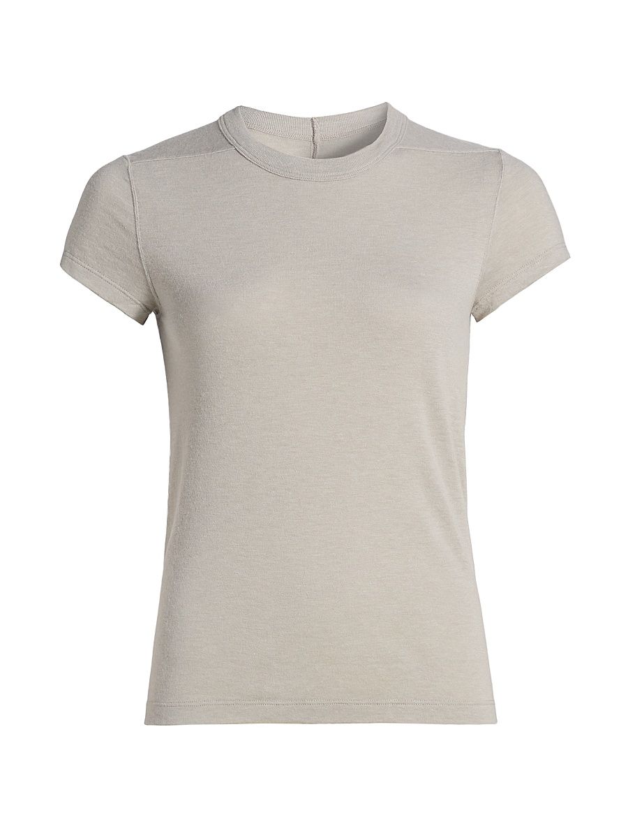 Women's Cropped Level T-Shirt - Pearl - Size 4