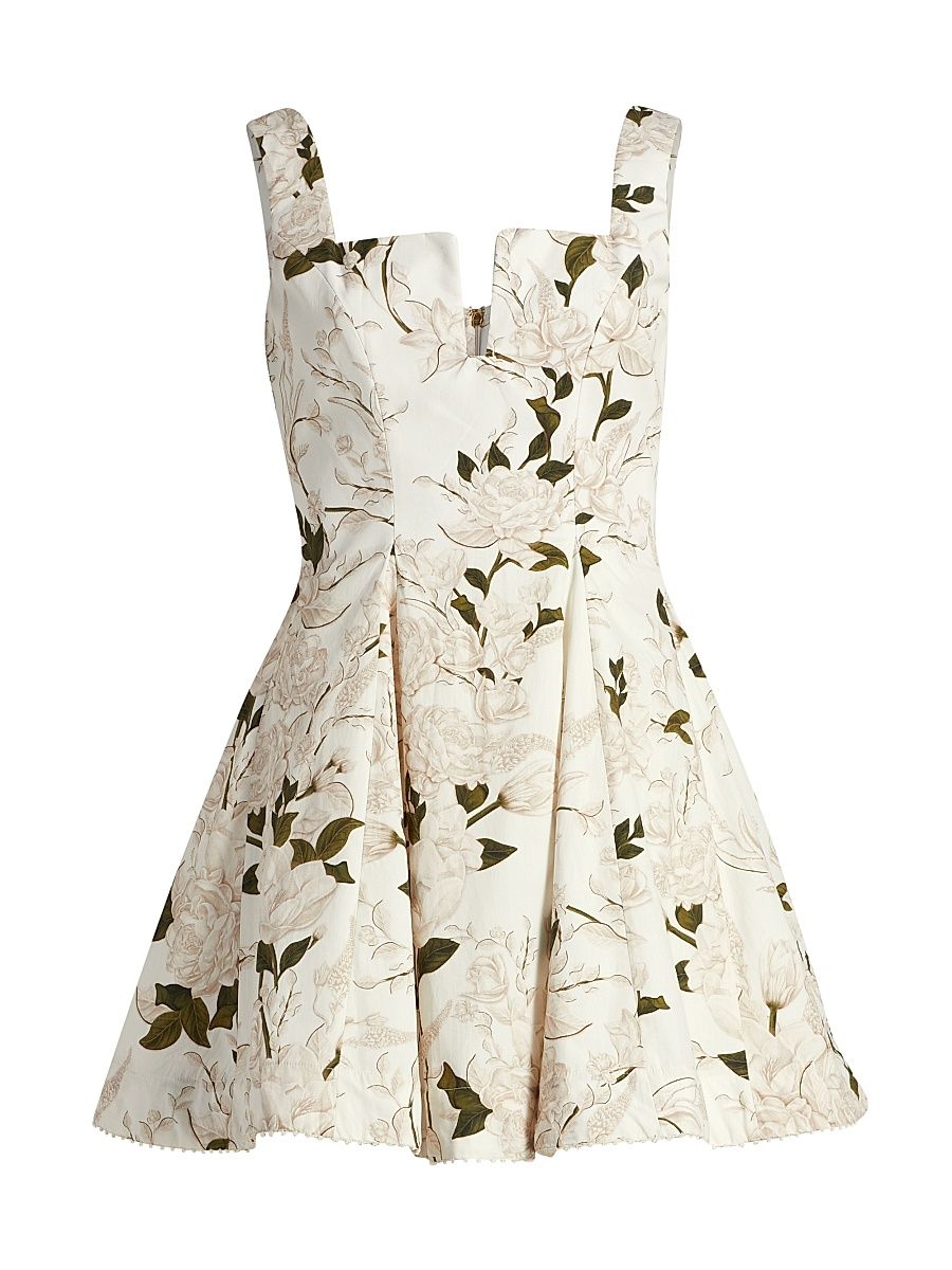 Women's Gardenia Pleated Minidress - Size XS